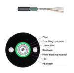 2-24 Core GYXTW outdoor aerial fiber optic cable ofc