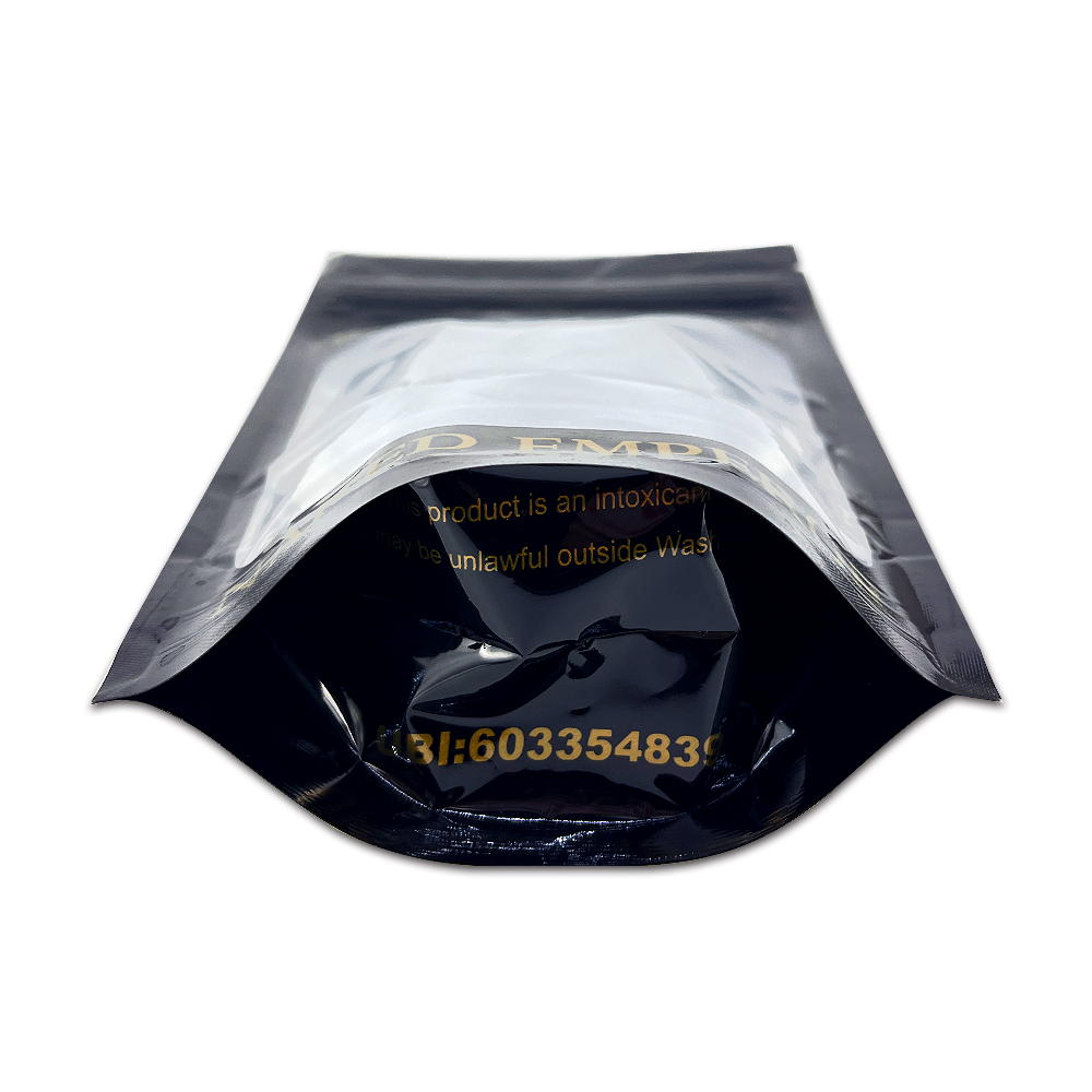 Custom Digital Printing Aluminum Foil Stand Up Pouch With Clear Window
