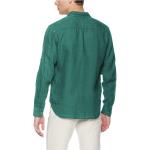 Solid Green Spread Collar Mens Casual Short Sleeve Shirts Yarn Dyed Fabric Slim