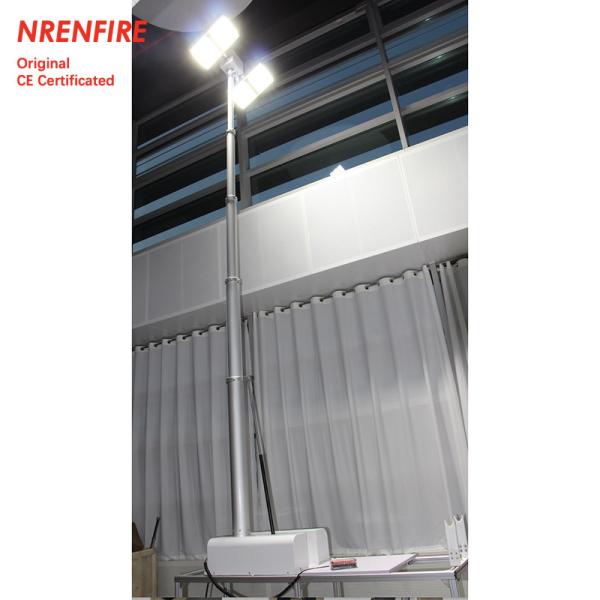 roof mast light 4.5m pneumatic telescopic mast, vehicle roof mount mast light