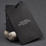 Bags Shoes 350gsm Coated Paper Custom Hang Tag Black White Print
