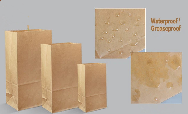 food grade kraft bakery packaging bags snack bags