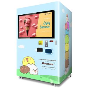 Quality Automatic Ice Cream Vending Machines Outdoor 0.85KW 4G Connected wholesale