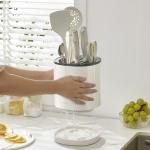 360 Rotating Kitchenware Storage Box Multi-functional Rotating Knife Holder