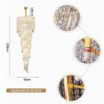 Long Hign ceiling Crystal Chandelier For Hall Project Staircase Stairwell