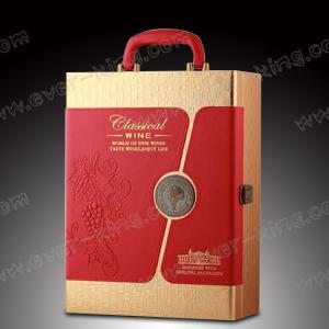 Quality ISO9001 Wood Cardboard Spirits​ Glass Bottle Box wholesale