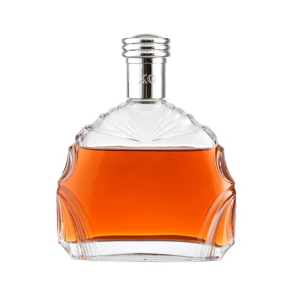 Wine tequila liquor whisky bottle Glass Bottle 500ml 750ml With Glass Lid Hot
