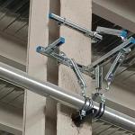 Robust Galvanized Seismic Support Brackets Bolted Installation For Stable