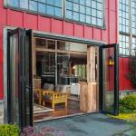 Patio Exterior Bifold Commercial Aluminium Doors Double Glazing Lowes Bi Fold