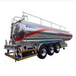 Tractor With Aluminum Alloy Fuel Tank Trailer 50cbm Fuel Tanker Truck