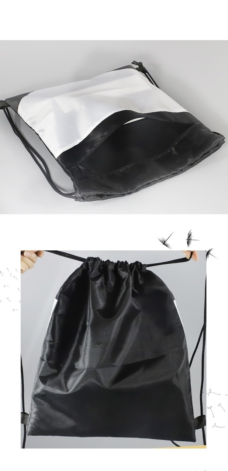 Customized Printed Sublimation Bag Blanks Oxford Cloth Promotional Drawstring Backpack