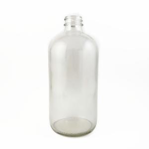Quality 255g Frosted Glass Boston Round Bottles 28-400 Reusable wholesale
