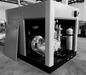 Quality 7.5kw/10hp 8bar/116psi water lubricant oil free screw air compressor for food industry oil free air compressor wholesale