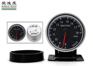 Quality Aluminum Car Digital Voltmeter 8 - 18 V Display With LED / Buzzer Warning wholesale