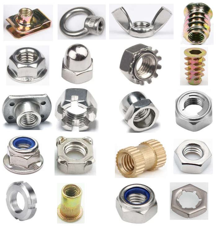 Stainless Steel 201/304/316 Zinc and Wax Finish Hex Nuts M4 M8 M12 for Heavy Duty Mining Applications