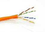 Orange PVC UTP Bulk CAT6 Ethernet Cable 23AWG 4 Pairs Unshielded Twisted Wire
