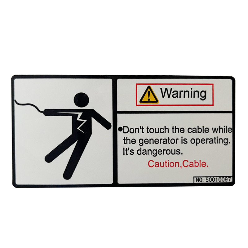 Waterproof Packaging Square Printed Vinyl Warning Stickers Removable Adhesive