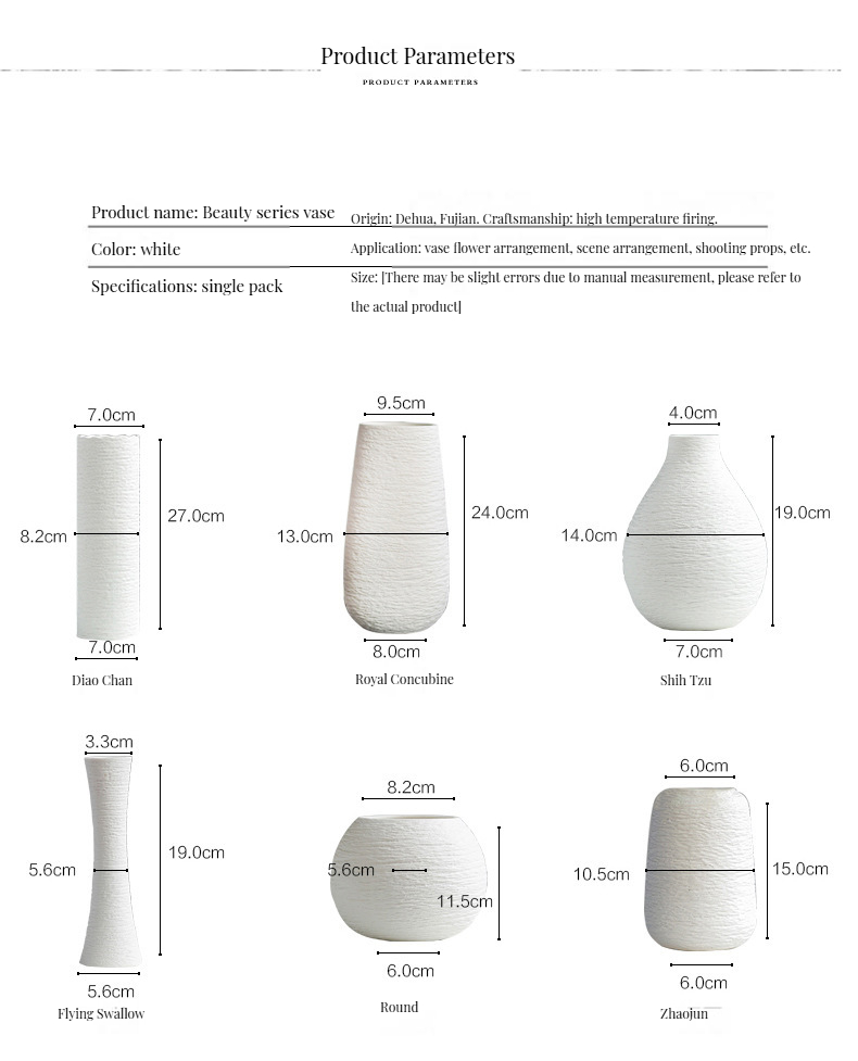 Customized Color Modern Antique Ceramic Vase for Elegant Designer Home Wedding Decor