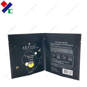 Quality Custom Print Three Side Seal Pouch Mylar Aluminum Foil Facial Mask Bag wholesale