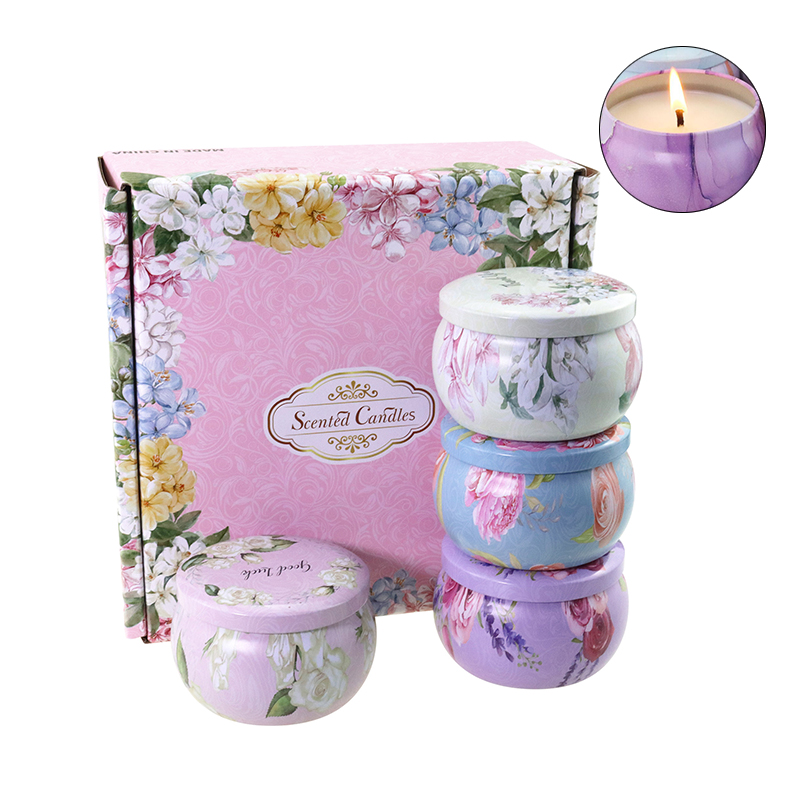 60mm Vegan Soy Candles , Handmade Long Lasting Smelling Candles Persimmon