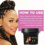 Strong Hold Alcohol-Free Gel for 4C Hair Styling Twist Loc Braid Tresse Private