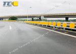 Road Corners Highway Roller Barrier , Anti Corrosion Rolling Guard Barrier