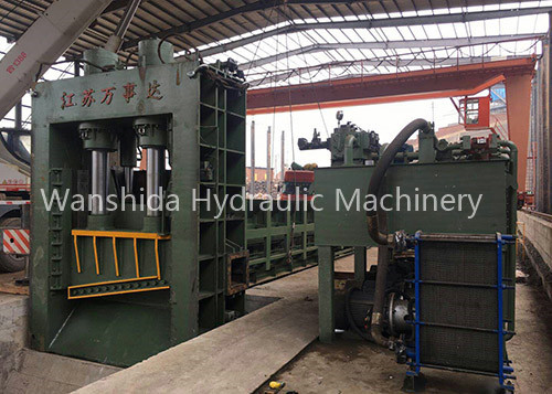 WANSHIDA 800 Ton Hydraulic Guillotine Scrap Metal Shear Gantry Shear shearing machine