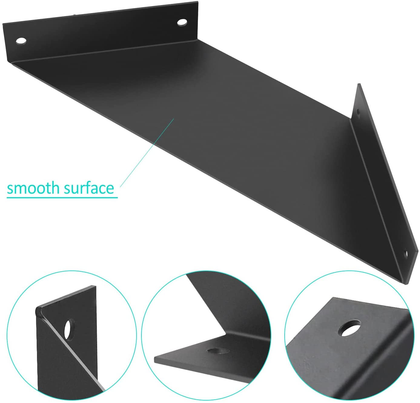 Space Saving Industrial Shelf Bracket for Customized Wall Mounted Shelves and Tables