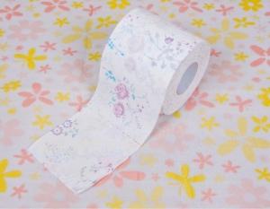 Quality flower printed bathroom tissue roll wholesale
