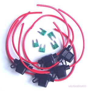 China 30A 12AWG Wire In-line Car Automotive Mini Blade Fuse Holder Fuseholder +Fuse on sale