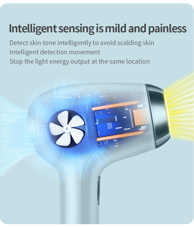 FCC 3.3cm2 IPL Hair Removal Machines 500000 Flashes
