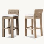 Modern Patio Garden Bar Chair Durable and Strong Teak Wood Furniture for