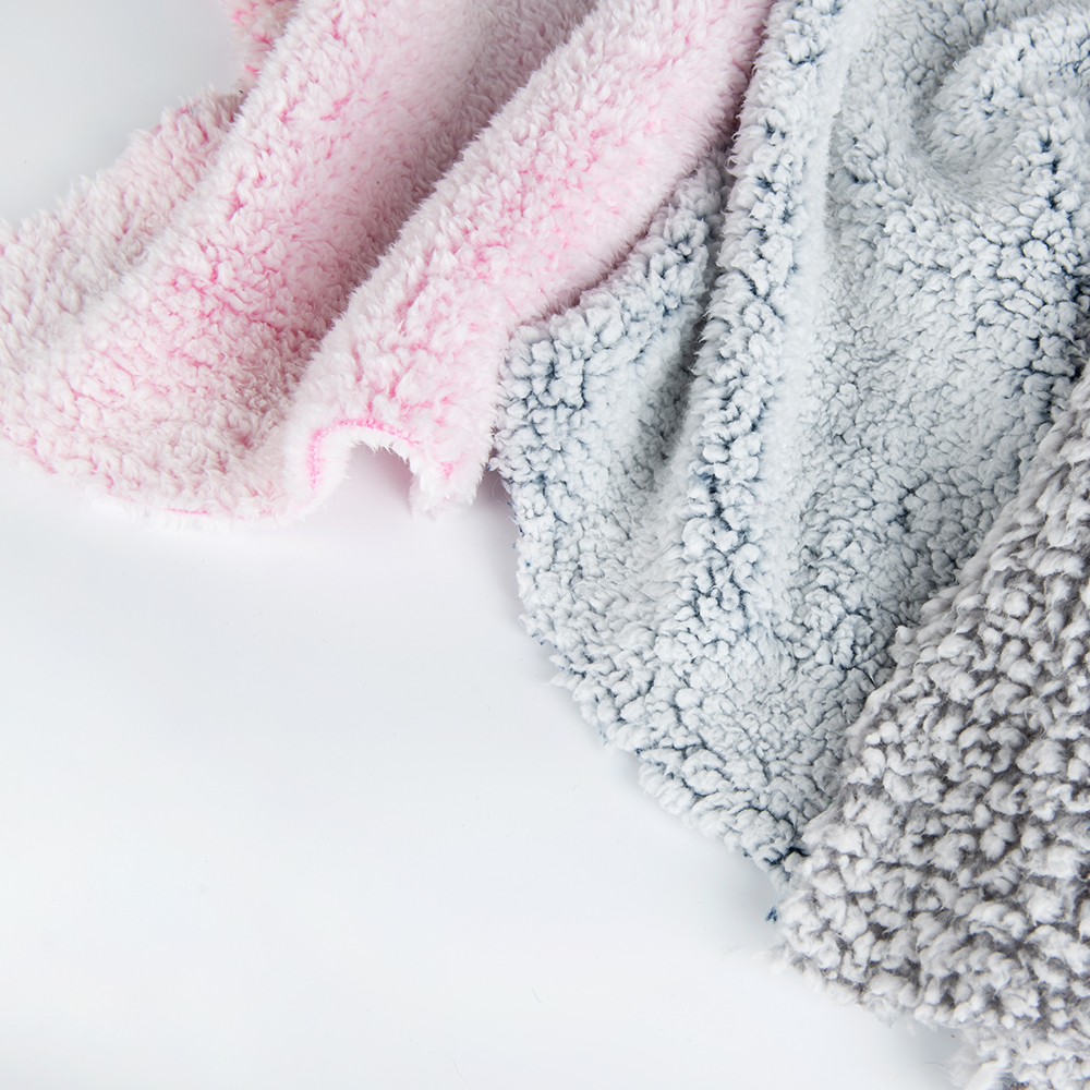 100% Polyester Soft Knitted Plush Fleece Shu Velveteen Fabric for Your Requirements