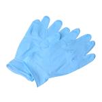 Blue Nitrile Disposable Gloves No Powder 6mm Thickness Extra Long Cuff