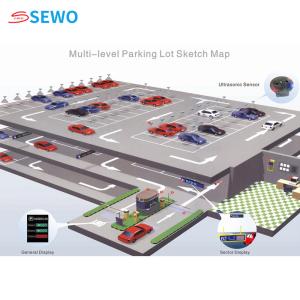 Quality Underground Parking Lot Intelligent Parking Guidance System with RS485 Communication wholesale
