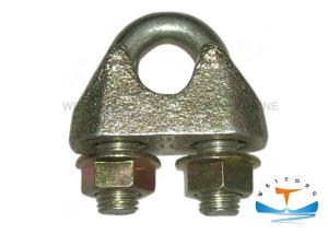 Quality DIN1142 Marine Hardware Drop Forged Wire Rope Clamp Electro Galvanized wholesale