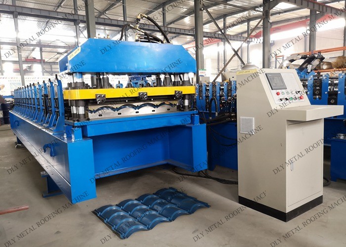 Cr12 Trapezoidal Standing Seam Roof Panel Roll Forming Machine 1.25m