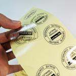 Clear Vinyl BOPP Adhesive Label Stickers Flexo PET Film Self Adhesive Synthetic