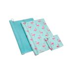 Absorbent Microfiber Waffle Golf Towels With Clip Custom Printed Logo