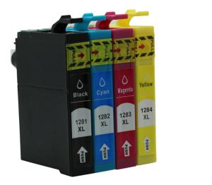 Quality 100% Brand New for epson (4 color/set)T1281/T1282/T1283/T1284 for Epson Stylus SX130/S22/SX225/SX425W/SX435W/SX445W wholesale