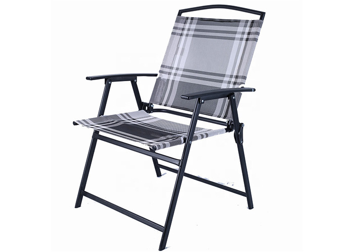Customized Color Patio Textilene Folding Chair Easy Setting Up And Unfolded