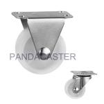 Durable Polypropylene Light Duty Casters White Furniture Castor Wheels