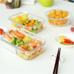 Airtight Locking 800ml Glass Meal Prep Containers
