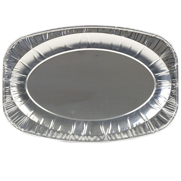 2270ml Oval Aluminum Foil Dinner Plate Fish Pans Foil Grilling BBQ Container