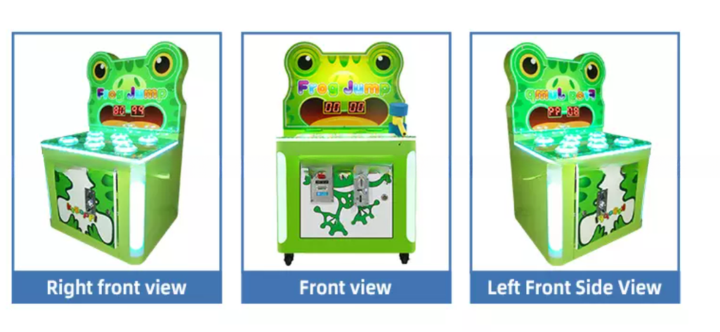 Children paradise video game entertainment parent-child ticket redemption coin operated frog whack-a-mole game machine