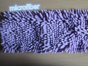 Quality Purple Colorful Microfiber Wet Mop Pads 13*47cm Hair Length 2cm Big Chenille wholesale