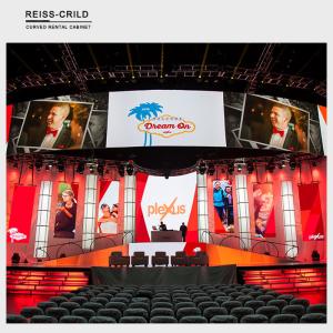 Quality High Contrast Ratio Curved LED Video Wall Seamless Assembly Easy Installation wholesale