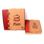 Gold Foil Printing Takeaway Pizza Box Packaging 16 Inch Foldable Square