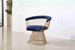 Leisure Garden Hotel Reception Chairs Metal Base Accent Chair Living Room