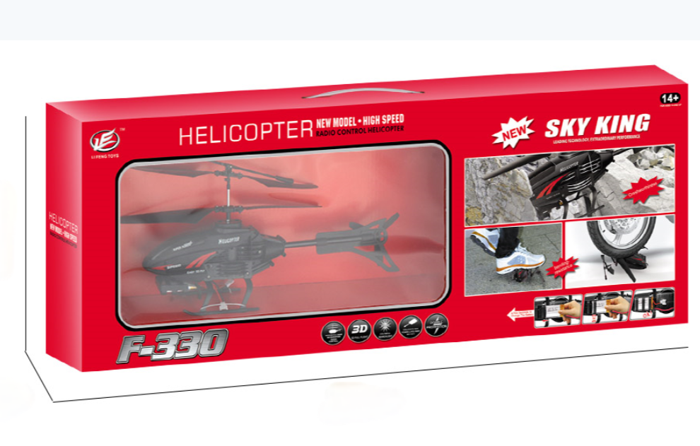 Experience the Thrill of Flying with the F330 Mini Helicopter USB Rechargeable and LED Light-Up